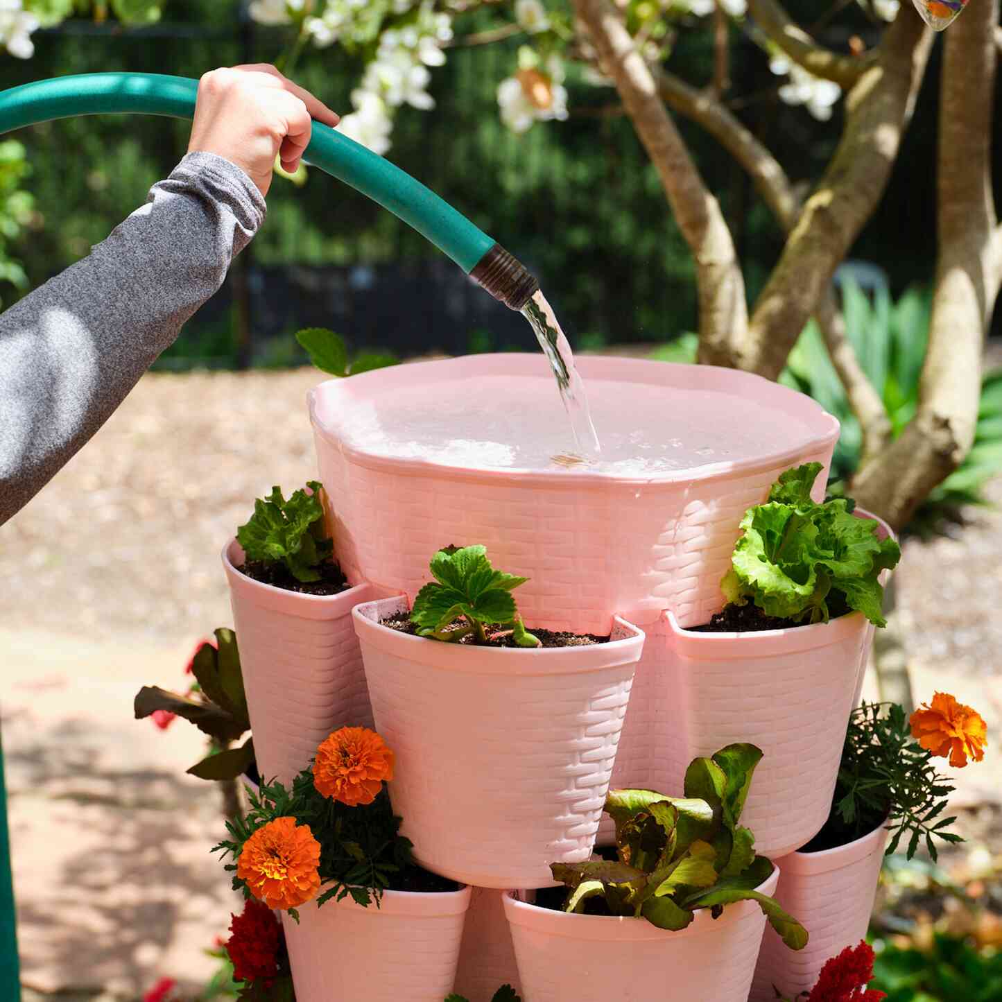 GreenStalk 7-Tier Vertical Planter Basketweave