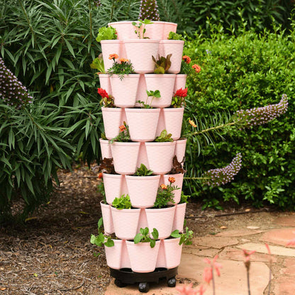 GreenStalk 7-Tier Vertical Planter Basketweave