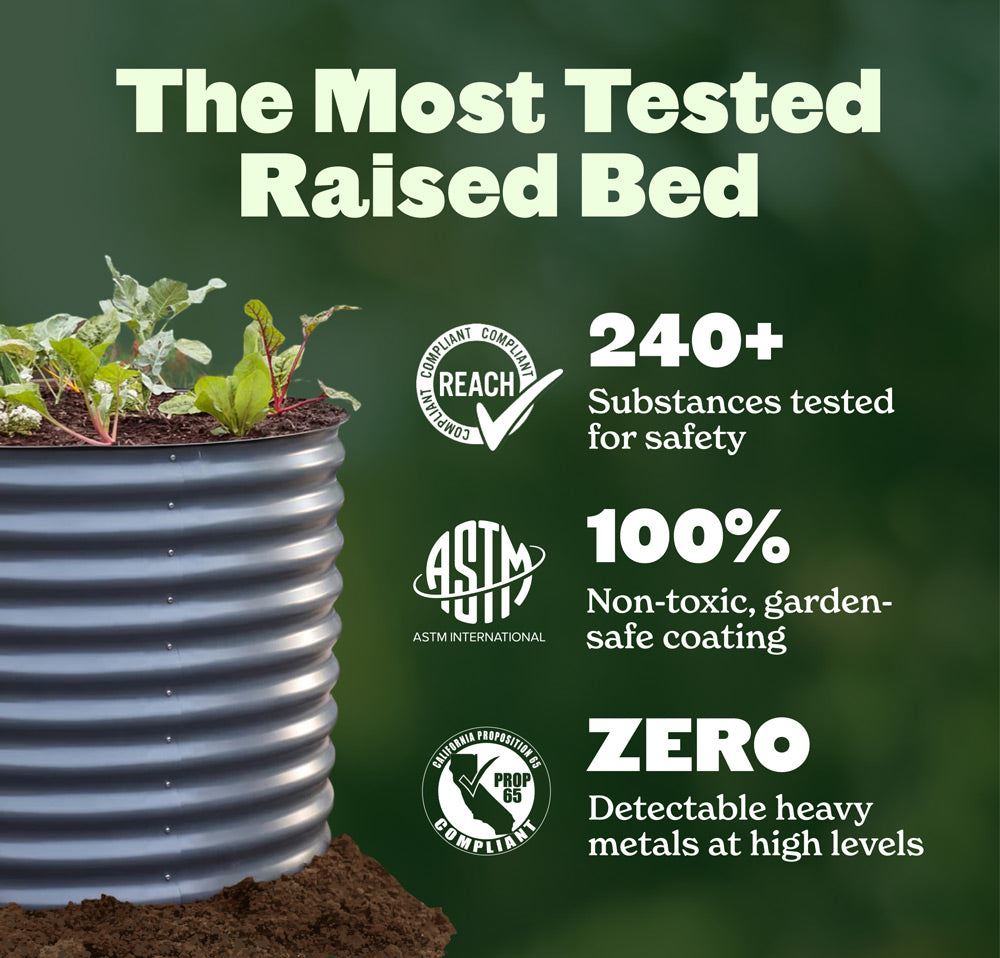 Round Metal Raised Garden Bed - 15 Tall