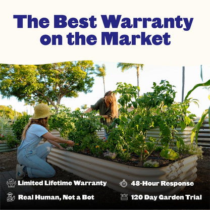 4-Pack Large Modular Metal Raised Garden Bed - 29 Tall