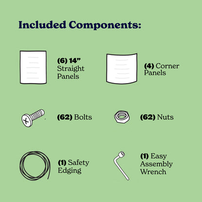 Small Modular Metal Raised Garden Bed - 29 Tall