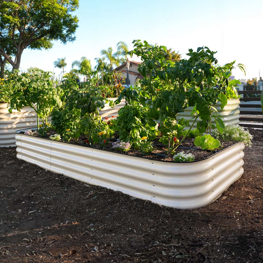 4-Pack Large Modular Metal Raised Garden Bed - 15 Tall