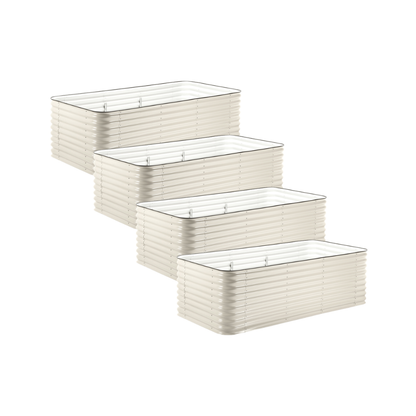 4-Pack Large Modular Metal Raised Garden Bed - 29 Tall