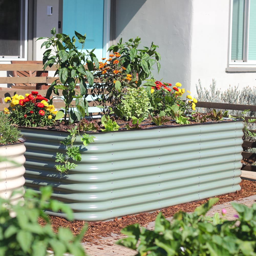 4-Pack Large Modular Metal Raised Garden Bed - 29 Tall