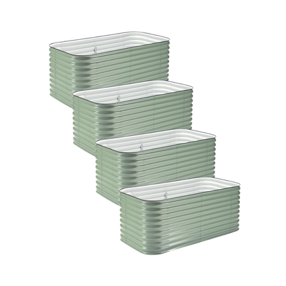 4-Pack Medium Modular Metal Raised Garden Bed - 29 Tall
