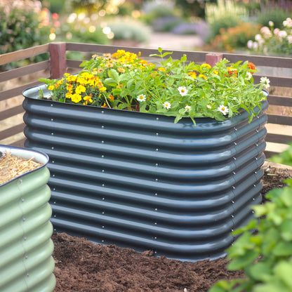 4-Pack Medium Modular Metal Raised Garden Bed - 29 Tall