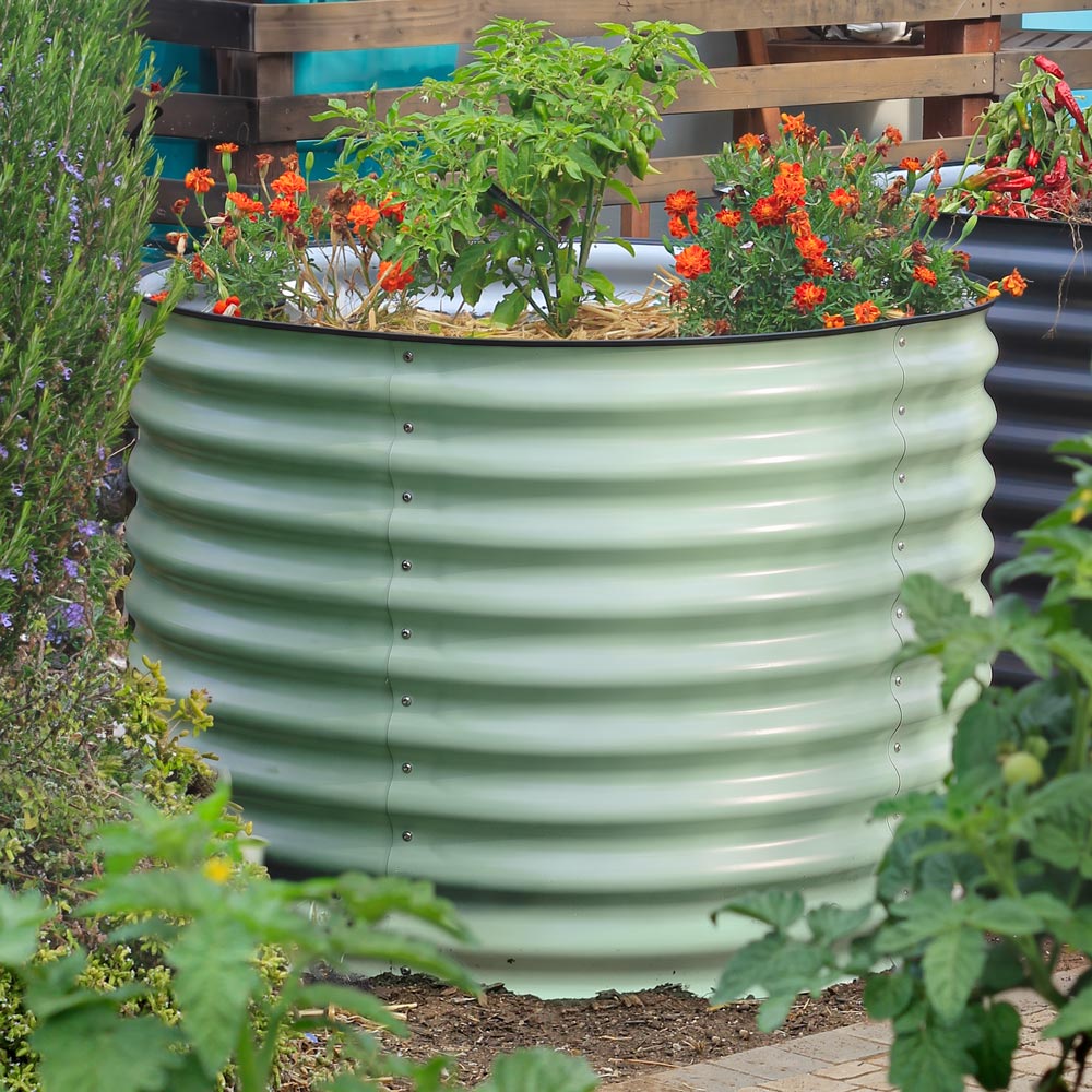 Round Metal Raised Garden Bed - 29 Tall