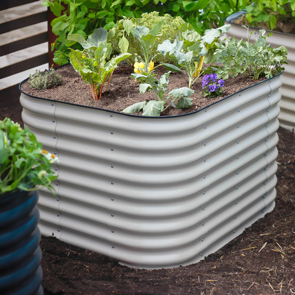 4-Pack Small Modular Metal Raised Garden Bed - 29 Tall