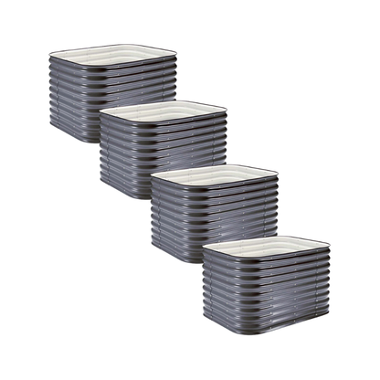 4-Pack Small Modular Metal Raised Garden Bed - 29 Tall